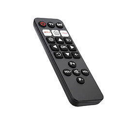 Avis Nedis Télécommande XL Préprogrammée pour TV et SAT avec Boutons Netflix et Disney+ Noir