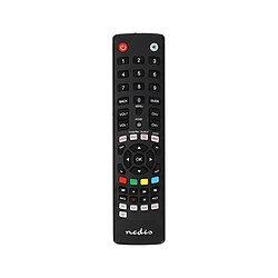 Nedis Télécommande Préprogrammée pour TV / DVD / SAT / TNT avec Touches Streaming Noir