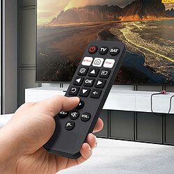 Acheter Nedis Télécommande XL Préprogrammée pour TV et SAT avec Boutons Netflix et Disney+ Noir