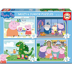 Educa Borras Puzzle Multi 4 Junior - EDUCA - Peppa Pig - 20+40+60+80 pieces