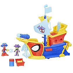 Figurine Spidey And His Amazing Friends Marvel Wate Webs Bateau de pirates Bulles et toiles