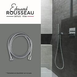 Ce flexible de douche de 1,50 m en inox chromé avec double agrafage assure une...