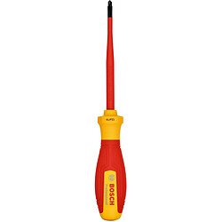 Bosch Professional tournevis VDE plat/PZ1x100 (certifié jusqu'a 1 000 V, isolé avec un é...