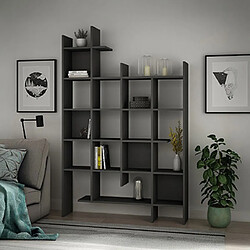 Mes Etagère multicases 122x25,5x188 cm anthracite - OTEK