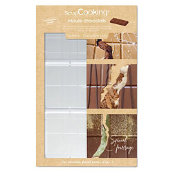Moule à chocolat 3 tablettes transparent - 6754 - SCRAPCOOKING pas cher