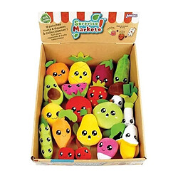Lot de 18 pochettes surprises - JEMINI - Surprise Market - Peluche fruits ou légumes +/-...