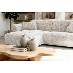 Acheter Casanova Canapé d'angle tissu chenille 4 places Gauche Beige