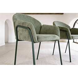 Avis Casanova Lot de 2 chaises tissu Vert