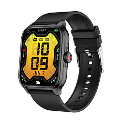 Avis INF Montre avec fréquence cardiaque, pression artérielle, oxygène sanguin, podomètre Black