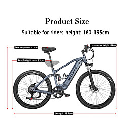 Avis Vélo électrique adulte S3 Moteur 1000W,Batterie 48V 20Ah,autonomie 100km Shimano 7V,42km/h
