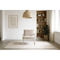 Casanova Chaise pieds en métal - Beige