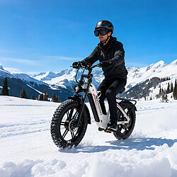 Vélo électrique S8 Dual Moteurs 3000W,Samsung 48V20Ah - Autonomie 100km,Shimano 7V, 50km/h