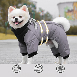 Acheter INF Manteau pour chien gris chaud et résistant à l'eau M