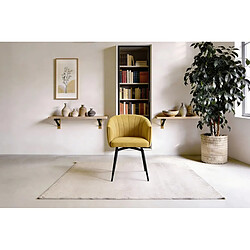 Casanova Chaise pieds en métal - Moutarde