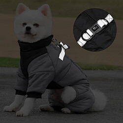 Avis INF Manteau pour chien gris chaud et résistant à l'eau M