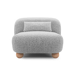 Casanova Fauteuil en tissu chiné - Gris