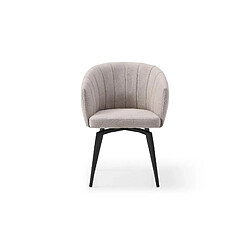 Casanova Chaise pieds en métal - Taupe