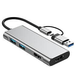 Acheter INF Station d'accueil USB 3.0 et Type-C vers double HDMI 1080P