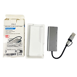 INF Station d'accueil USB 3.0 et Type-C vers double HDMI 1080P pas cher