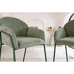 Acheter Casanova Lot de 2 chaises tissu Vert