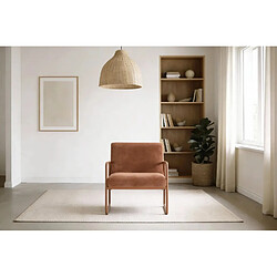 Casanova Chaise pieds en métal - Terracotta