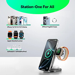 Avis Joyroom Station de Charge 3-en-1 Pliable Magnétique – Rechargez Tout, Partout
