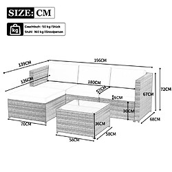 Acheter Merax Ensemble Meuble De Jardin-avec Coussins D'assise Et De Dossier-résistant Aux Uv-noir