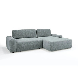 Casanova Canapé angle convertible tissu texturé 4 places Droit Anthracite