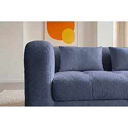 Acheter Casanova Canapé droit tissu chenille 2 places Bleu