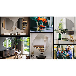 Tulup Miroir Organique 4070095968178 - 76,6x77 cm pas cher