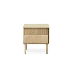 Casanova Table de chevet 53 cm en chêne cremona - Chêne clair