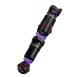 INF Objectif de télescope de téléphone à double zoom réglable 32X avec trépied Black
