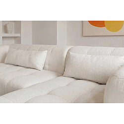 Acheter Casanova Canapé d'angle tissu chenille 4 places Beige Droit