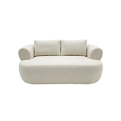 Casanova Canapé droit tissu chenille 2 places - Beige