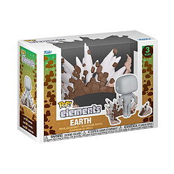 Funko POP! Elements Earth - Figurine Vinyl 4,3 cm - Gris clair