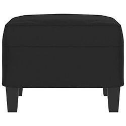 Avis Decoshop26 Repose-pieds tabouret 60 x 50 x 41 cm tissu microfibre noir et contreplaqué DEC030497
