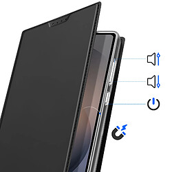 Avis Dux Ducis Étui Clapet pour Galaxy S26 Ultra avec Porte-cartes Série Skin Pro Noir