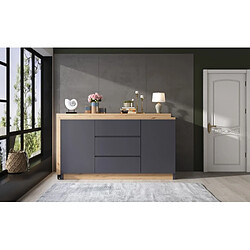 Merax Bureau D'angle-plateau Pivotant De 4 Cm D'épaisseur-bureau Pliable-noir/chêne