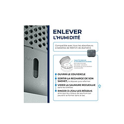 Absorbeur d'humidité compact + 1 tablette - 001076- - STARWAX pas cher