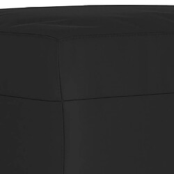 Acheter Decoshop26 Repose-pieds tabouret 60 x 50 x 41 cm tissu microfibre noir et contreplaqué DEC030497