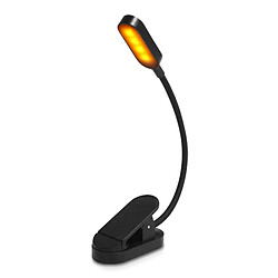INF Lampe de Lecture Noire - Lampe de Lecture LED à Pince pour Étudiants Black