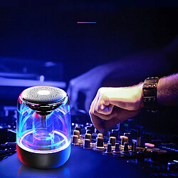 INF Enceinte Bluetooth 5.3 portable avec lumière LED – Design transparent, expérience sonore s pas cher