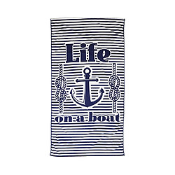 WDK - Serviette de plage 90x170 cm - Noir