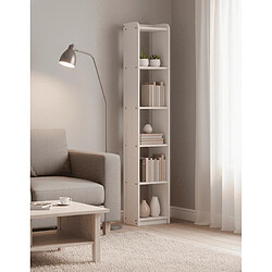 Pegane Bibliothèque avec 6 étagères, en pin massif coloris Blanc