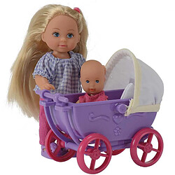 Avis Smoby Evi Love - Poupée 12 cm avec landau et bébé