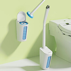 INF Brosse jetable pour cuvette de toilettes avec recharges de baguette de toilette Lemon fla