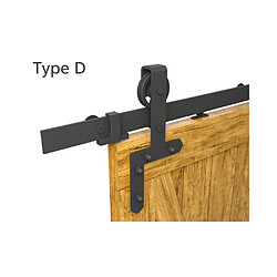 MANTION RD-D-B 761269 - Noir Mat - Kit montage porte coulissante