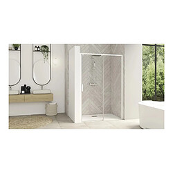 KINEDO Smart Design - Paroi de douche coulissante 107-120 cm - Profilé blanc