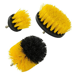 TIVOLY 3 pièces brosses pour perceuse Ø50/83/100 mm - Hex 6,35 mm