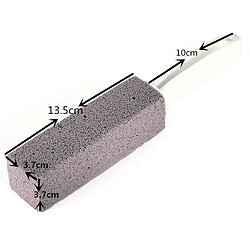 INF Brosse de toilette avec pierres ponces naturelles, pack de 2